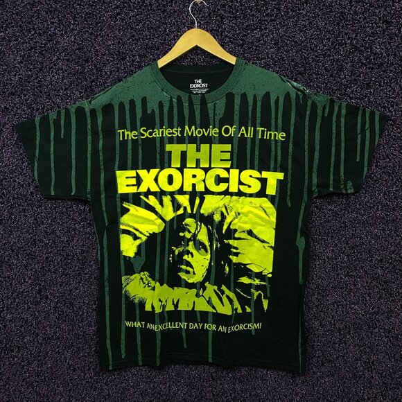The Exorcist The Scariest Movie of All Time Dripping Goo Tshirt size large - Picture 1 of 4